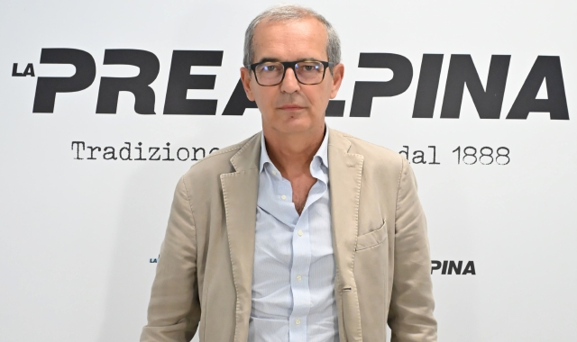 Federico Visconti durante l’intervista in Prealpina