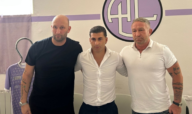 Giuseppe De Luca, al centro, con Carlo Rolla e Sergio Zoppi