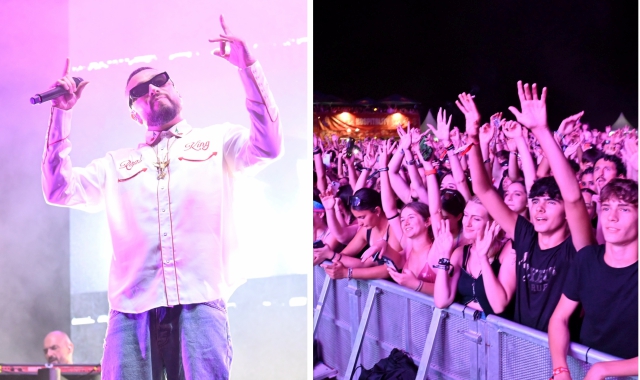 Ieri sera l’esibizione di Gue Pequeno al rugby Sound di Legnano (foto Domenico Ghiotto, Blitz)