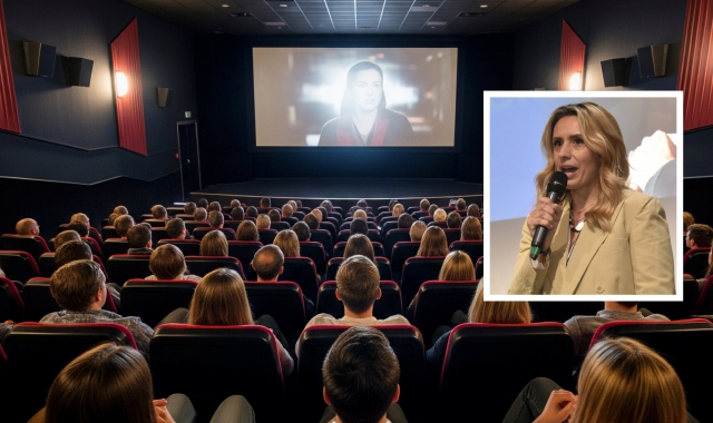 Il bando è rivolto alle sale cinematografiche in Lombardia. Nel riquadro l’assessore Francesca Caruso