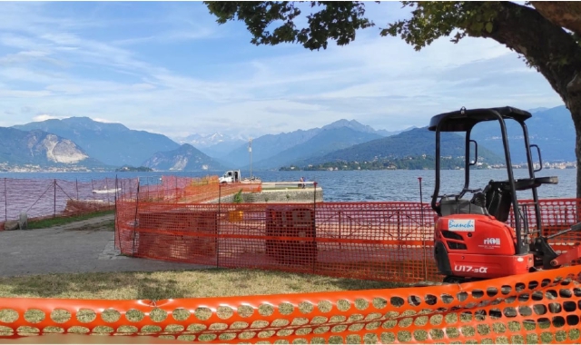 Chiosco e molo, polemiche a Laveno