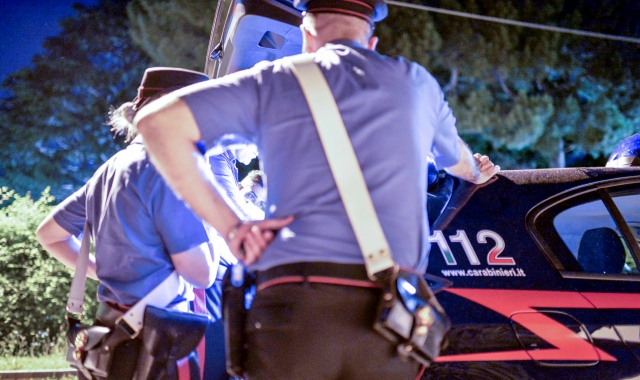I carabinieri erano intervenuti insieme alla polizia locale (foto Archivio)