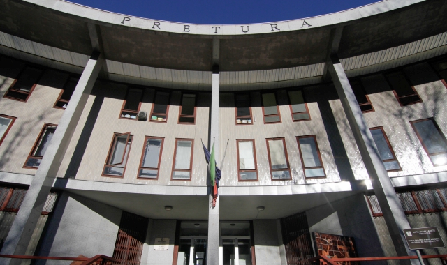 L’ex pretura di Gallarate, sede degli uffici del giudice di pace di Busto Arsizio