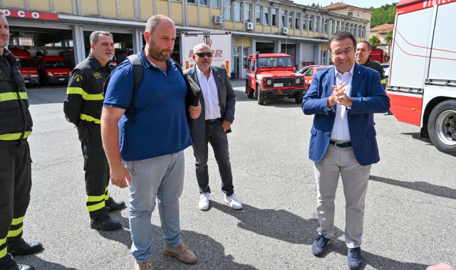 La visita dell’onorevole Candiani alla caserma di Varese  (foto Blitz)