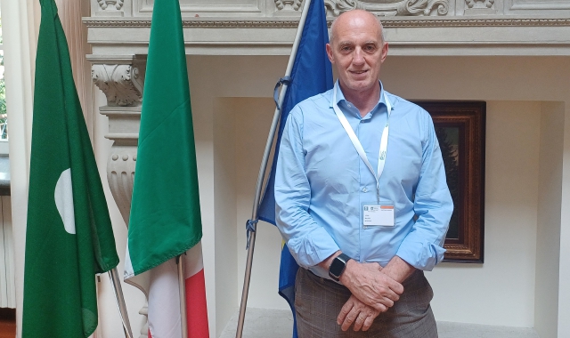 Il nuovo direttore generale di Asst Sette Laghi, Mauro Moreno, a Villa Tamagno