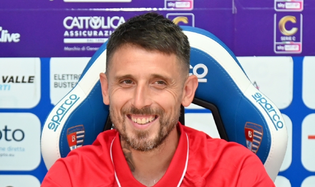 Leandro Greco, 39 anni, nuovo tecnico della Pro Patria (foto Agenzia Blitz)