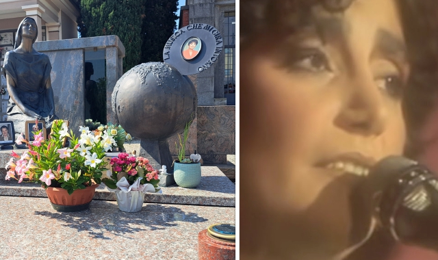 La passeggiata intitolata a Mia Martini che conduce al cimitero di Cavaria con Premezzo dove si trova la tomba (al centro) della cantante
