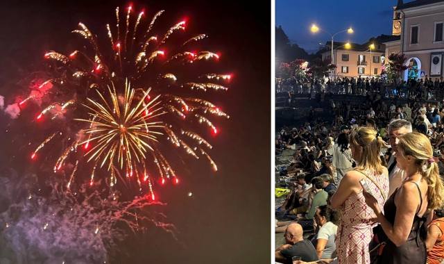 Fuochi e applausi: in 50mila per lo show pirotecnico di Laveno