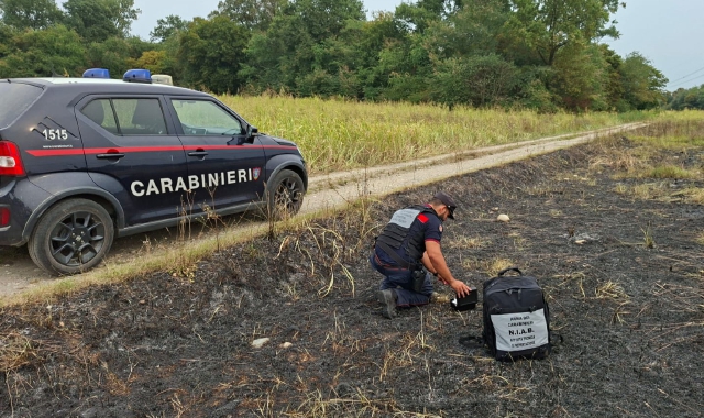 I rilievi dei carabinieri forestali