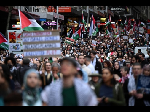 Manifestazioni pro Gaza in 40 città dell'Australia