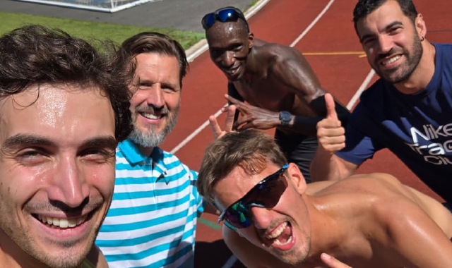 Pietro Arese sta preparando i Mondiali nel raduno in altura a Sankt Moritz. Con lui alcuni campioni del mezzofondo