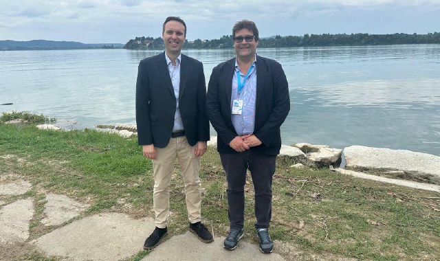 Il vice presidente del Consiglio regionale, Giacomo Cosentino, e l’assessore regionale Giorgio Maione