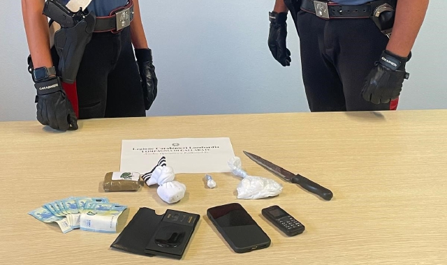 La droga sequestrata dai carabinieri