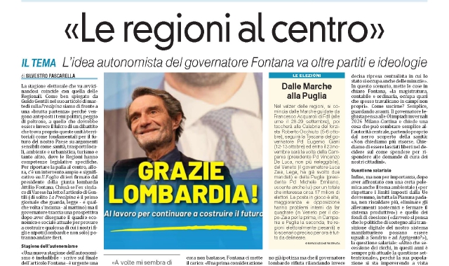 La Prealpina del 22 agosto che anticipava il dibattito attuale 