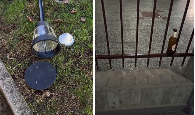 Graffiti osceni, rifiuti abbandonati ovunque e addirittura lampioni sradicati: è l’effetto delle “notti brave” di gruppi di giovanissimi fracassoni nella zona di piazza Pertini a Olgiate Olona
