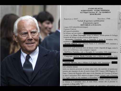 Armani impone la vendita del gruppo o la quotazione