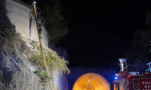 L’intervento dei vigili del fuoco