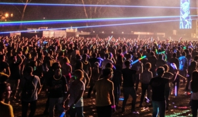 Un rave party all’aperto