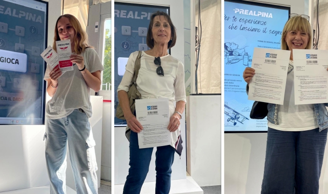 Giulia Colombo, Luisa Zonca e Cristina Ravarotto vincitrici oggi del concorso a premi di Prealpina