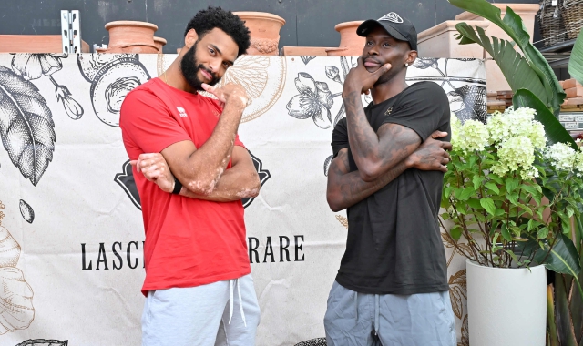 Nate Renfro e Tazè Moore (foto Angelo Puricelli/BLITZ)