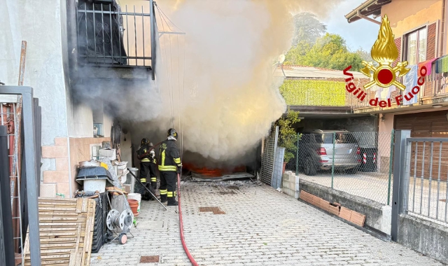 L’intervento dei vigili del fuoco