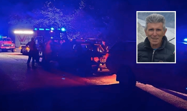 Le ricerche si stanno concentrando nei boschi di Barzona (foto Archivio). Nel riquadro, Mauro De Petri