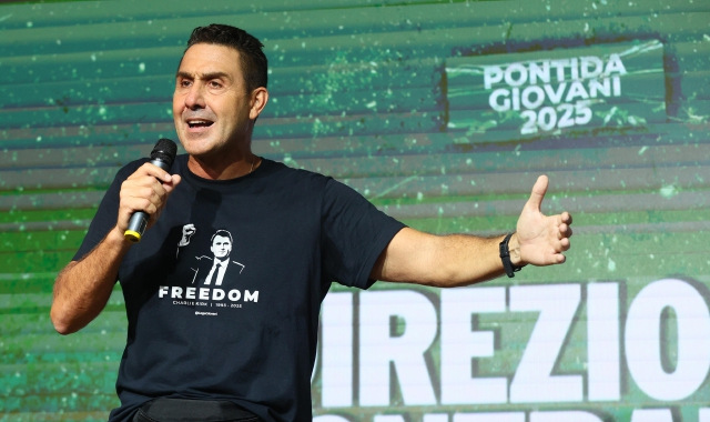 Roberto Vannacci a Pontida