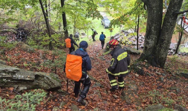 L’intervento dei soccorritori