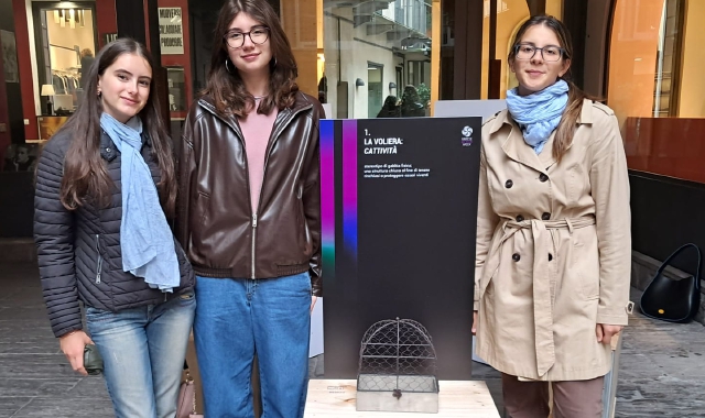 Gaia, Matilde e Livia hanno creato l’opera “Comfort Zone: Inquietudine”