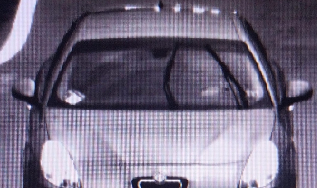 L’inseguito al volante in un fermo immagine tratta dal video ripreso dalla telecamere di sorveglianza