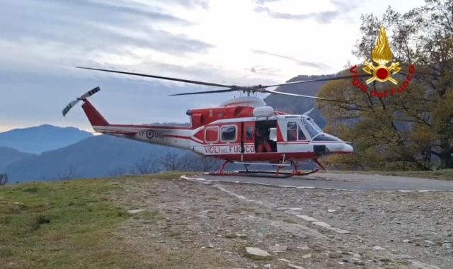 In alta Val Bognanco con abiti leggeri: nordafricani recuperati in elicottero