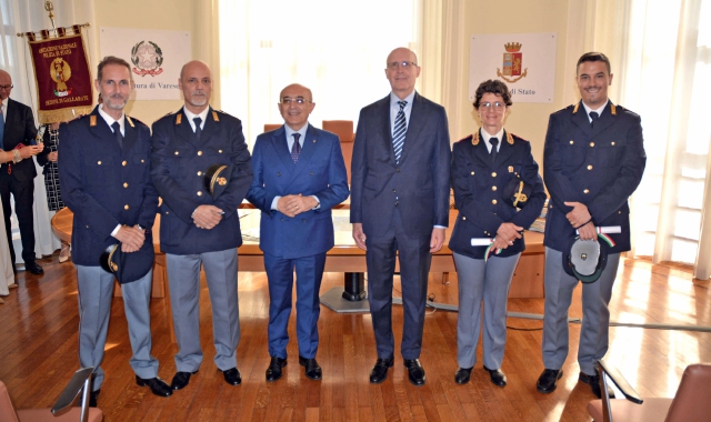 Festa di San Michele, in Questura abbraccio ai poliziotti