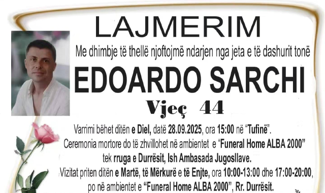 Kamber Sulçaj ed Edoardo Sarchi