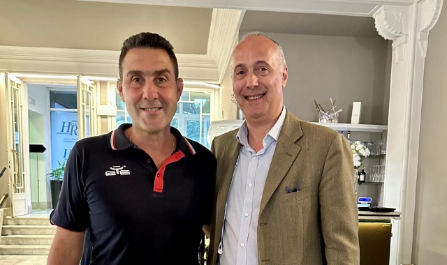 Roberto Vannacci col team leader di Mac Insubria, Daniele Parisi