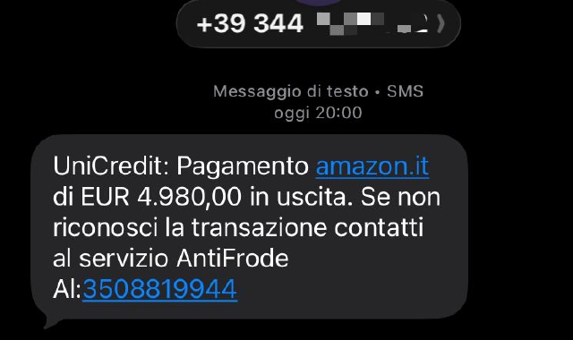 Truffe via Sms, allarme senza fine