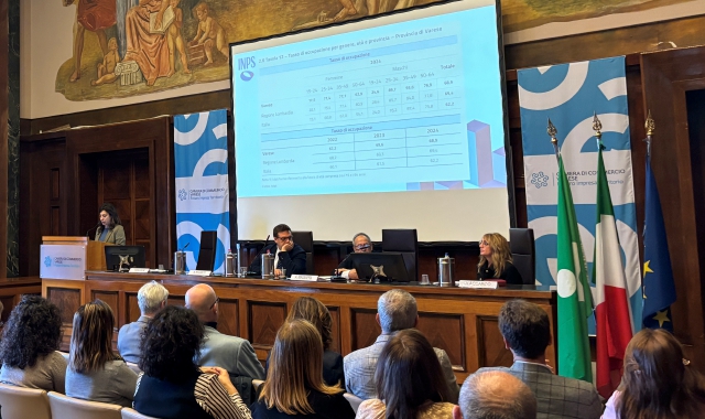 La presentazione del Rendiconto Sociale Inps 2024 in Camera di Commercio a Varese (foto Andrea Cogotti)