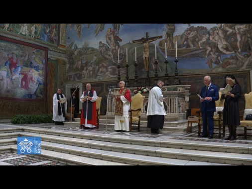 Il Papa e Carlo, storica preghiera insieme in Sistina