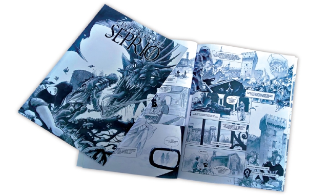 La cover e alcune tavole di “Cronache del Seprio”