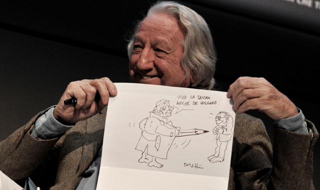 Giorgio Forattini (foto Guido Montani/ANSA)