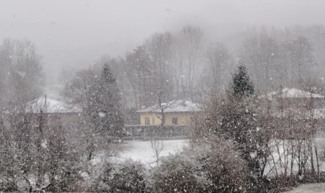 I fiocchi caduti a Brinzio dei giorni scorsi