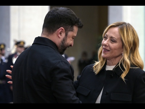 Zelensky, con Meloni un colloquio eccellente, contiamo sul sostegno dell'Italia