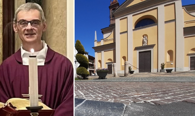 Don Andrea Ferrarotti e piazza San Giulio, il luogo dove è avvenuta l’aggressione