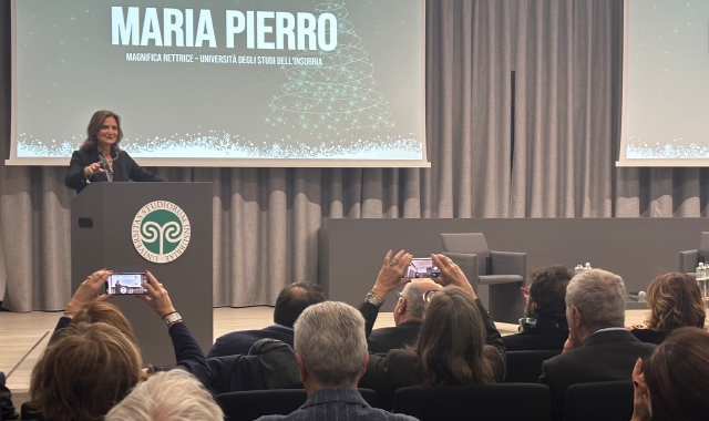 L’intervento della rettrice Maria Pierro