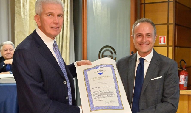 Il riconoscimento assegnato a Roma a Marco Reguzzoni