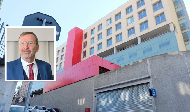 Il Pronto soccorso pediatrico dell’ospedale Del Ponte e nel riquadro Massimo Agosti, capo del Dipartimento materno-infantile dell’Asst Sette Laghi 