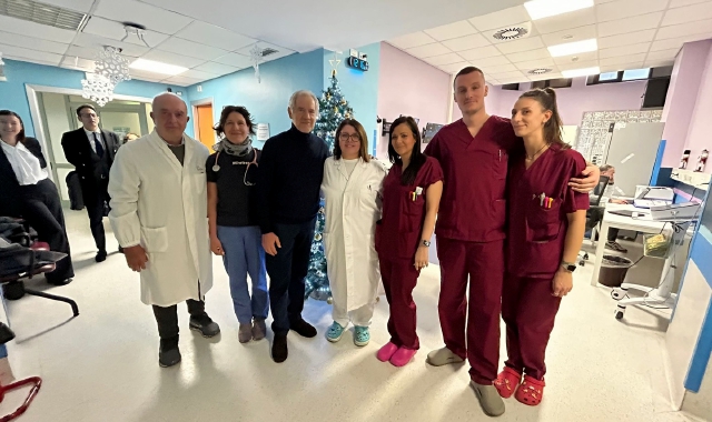 Al Pronto soccorso di Busto gli auguri di Bertolaso