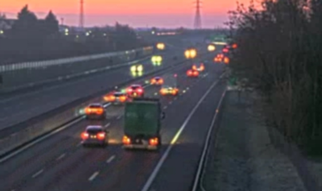 Il traffico sull’Autolaghi un’ora e mezza dopo l’incidente